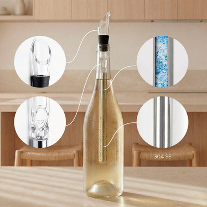 Set de Accesorios para Vino Chillour InnovaGoods 7 Piezas